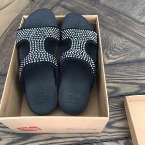 Fitflop Slide HBar sandals black